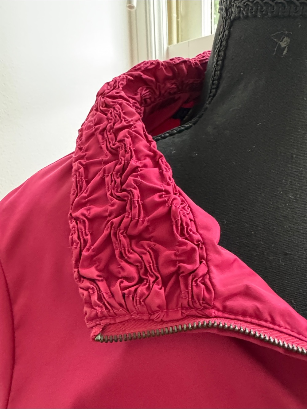 Women's Belted Utility Jacket - Raspberry - Picture 4 of 8